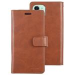 For iPhone 11 MERCURY GOOSPERY MANSOOR Horizontal Flip Leather Case with Holder & Card Slots & Wallet(Brown)