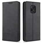For Xiaomi Redmi 10X 5G AZNS Magnetic Calf Texture Horizontal Flip Leather Case with Card Slots & Holder & Wallet(Black)