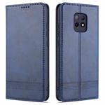 For Xiaomi Redmi 10X 5G AZNS Magnetic Calf Texture Horizontal Flip Leather Case with Card Slots & Holder & Wallet(Dark Blue)