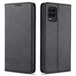 For Xiaomi Mi 10 Lite AZNS Magnetic Calf Texture Horizontal Flip Leather Case with Card Slots & Holder & Wallet(Black)