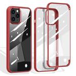 For iPhone 12 Pro Max Double-sided Plastic Glass Protective Case(Red)