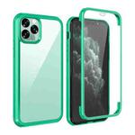 For iPhone 11 Double-sided Plastic Glass Protective Case (Mint Green)