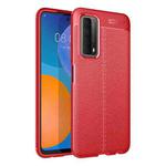 For Huawei P smart 2021 Litchi Texture TPU Shockproof Case(Red)