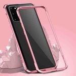 For Samsung Galaxy S20 Shockproof Ultra-thin Metal Protective Frame(Rose Gold)