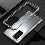 For Huawei P40 Pro Shockproof Ultra-thin Metal Protective Frame(Silver)