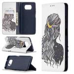 For Xiaomi Poco X3 Colored Drawing Pattern Invisible Magnetic Horizontal Flip PU Leather Case with Holder & Card Slots & Wallet(Girl)