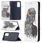 For Xiaomi Mi 10T / 10 Pro Colored Drawing Pattern Invisible Magnetic Horizontal Flip PU Leather Case with Holder & Card Slots & Wallet(Girl)