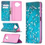 For Xiaomi Mi 10T Lite Colored Drawing Pattern Invisible Magnetic Horizontal Flip PU Leather Case with Holder & Card Slots & Wallet(Plum Blossom)