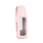 For Fitbit Inspire 2 Steel Sheet Silicone Protective Clip Case Cover(Rose Pink)