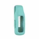 For Fitbit Inspire 2 Steel Sheet Silicone Protective Clip Case Cover(Mint Green)
