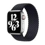 Single-turn Nylon Woven Watch Band For Apple Watch Series 8&7 41mm / SE 2&6&SE&5&4 40mm / 3&2&1 38mm, Size:L(Black)