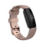For Fitbit Inspire 2 TPE Watch Band, Size:S(Rose Gold)