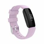 For Fitbit Inspire 2 TPE Watch Band, Size:S(Light Purple)