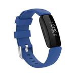For Fitbit Inspire 2 TPE Watch Band, Size:S(Dark Blue)