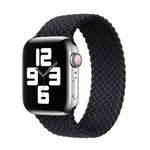 Nylon Single-turn Braided Watch Band For Apple Watch Series 9&8&7 41mm / SE 3&SE 2&6&SE&5&4 40mm / 3&2&1 38mm, Length:S 130mm(Black)