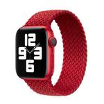 Nylon Single-turn Braided Watch Band For Apple Watch Series 7 41mm / 6 & SE & 5 & 4 40mm / 3 & 2 & 1 38mm, Length:S 130mm(Red)