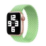 Nylon Single-turn Braided Watch Band For Apple Watch Series 9&8&7 41mm / SE 3&SE 2&6&SE&5&4 40mm / 3&2&1 38mm, Length:S 130mm (Pistachio Green)