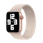 Nylon Single-turn Braided Watch Band For Apple Watch Series 9&8&7 41mm / SE 3&SE 2&6&SE&5&4 40mm / 3&2&1 38mm, Length:S 130mm (Starlight)