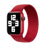 Nylon Single-turn Braided Watch Band For Apple Watch Ultra 49mm&Watch Ultra 2 49mm / Series 9&8&7 45mm / SE 3&SE 2&6&SE&5&4 44mm / 3&2&1 42mm, Length:S 138mm(Red)