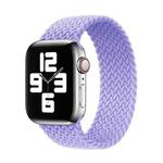 Nylon Single-turn Braided Watch Band For Apple Watch Ultra 49mm / Series 8&7 45mm / SE 2&6&SE&5&4 44mm / 3&2&1 42mm, Length:M 155mm(British Lavender)