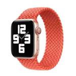 Nylon Single-turn Braided Watch Band For Apple Watch Ultra 49mm / Series 8&7 45mm / SE 2&6&SE&5&4 44mm / 3&2&1 42mm, Length:M 155mm (Electric Orange)