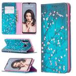 For Huawei P30 Lite Colored Drawing Pattern Invisible Magnetic Horizontal Flip PU Leather Case with Holder & Card Slots & Wallet(Plum Blossom)