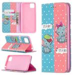 For Huawei Y5p Colored Drawing Pattern Invisible Magnetic Horizontal Flip PU Leather Case with Holder & Card Slots & Wallet(Elephant)