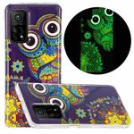 For Xiaomi Mi 10T 5G & 10T Pro 5G Luminous TPU Mobile Phone Protective Case(Blue Owl)