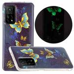 For Xiaomi Mi 10T 5G & 10T Pro 5G Luminous TPU Mobile Phone Protective Case(Double Butterfly)