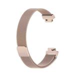 For Fitbit Inspire 2 Milanese  Watch Band, Size:S(Champagne Gold)