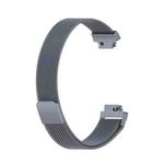 For Fitbit Inspire 2 Milanese  Watch Band, Size:L(Grey)