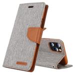 For iPhone 11 Pro MERCURY GOOSPERY CANVAS DIARY Canvas Texture Horizontal Flip Leather Case with Card Slots & Wallet & Holder(Grey)