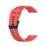 For Huawei Watch GT 2 42mm Silicone  Watch Band with Black Buckle(Red)