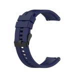 For Huawei Watch GT 2 42mm Silicone  Watch Band with Black Buckle(Midnight Blue)