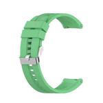 For Huawei Watch GT 2 42mm Silicone  Watch Band with Silver Buckle(Mint Green)