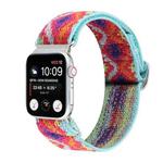 Metal Japanese Buckle Elastic Nylon Watch Band For Apple Watch Ultra 49mm / Series 8&7 45mm / SE 2&6&SE&5&4 44mm / 3&2&1 42mm(4)