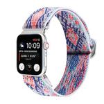 Metal Japanese Buckle Elastic Nylon Watch Band For Apple Watch Ultra 49mm / Series 8&7 45mm / SE 2&6&SE&5&4 44mm / 3&2&1 42mm(7)