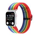 Metal Japanese Buckle Elastic Nylon Watch Band For Apple Watch Series 7 41mm / 6 & SE & 5 & 4 40mm / 3 & 2 & 1 38mm(13)