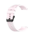 For Huawei Watch GT 2 46mm Silicone  Watch Band with Black Buckle(Quicksand Pink)