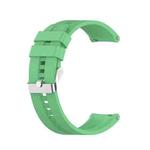 For Huawei Watch GT 2 46mm Silicone  Watch Band with Silver Buckle(Mint Green)