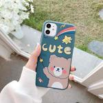 Cartoon Pattern TPU Protective Case For iPhone 11 Pro(CUTE Bear)