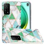 For Xiaomi Mi 10T 5G & 10T Pro 5G Electroplating TPU Phone Protective Case(Green and White)