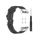 For Garmin Forerunner 45 / 45S / Swim 2 Universal Nylon Canvas Watch Band(Grey)