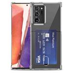 For Samsung Galaxy Note20 Ultra TPU Transparent Protective Case with Card Slots(Transparent)