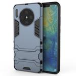 For Huawei Mate 30 PC + TPU Shockproof Protective Case with Holder(Navy Blue)
