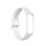 For Samsung Galaxy Fit 2 Silicone Watch Band(White)