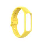 For Samsung Galaxy Fit 2 Silicone Watch Band(Yellow)