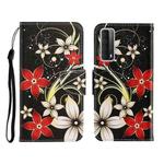 Colored Drawing Horizontal Flip Leather Case with Holder & Card Slot & Wallet For Huawei P Smart 2021 / Y7a(Safflower)
