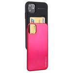 For iPhone 11 MERCURY GOOSPERY SKY SLIDE BUMPER TPU + PC Case with Card Slot(Rose Red)