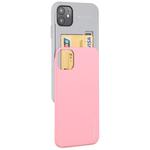 For iPhone 11 MERCURY GOOSPERY SKY SLIDE BUMPER TPU + PC Case with Card Slot(Pink)
